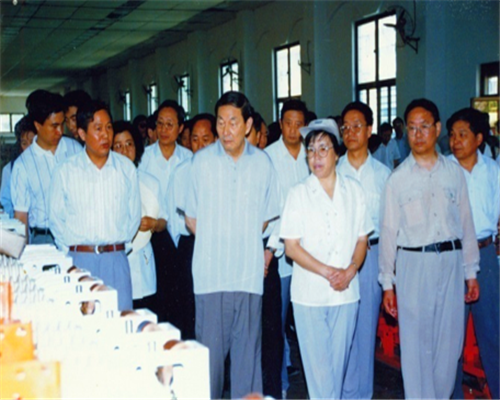 1996年6月，朱镕基總理視察天水長(zhǎng)城開(kāi)關(guān)廠.png